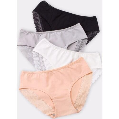 Female Briefs High Quality Breathable Womens Sexy Cotton Panties Ladies Underwear L-XL