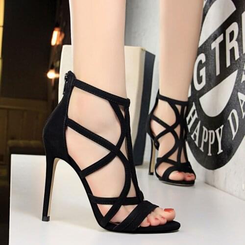 Summer Shoes Woman Pumps High Thin Heels Pointed Toe Rhinestone Gladiator Pumps Party Sexy Shoes Prom Shoes
