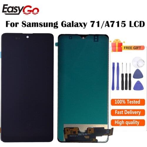 Incell For Samsung A71 LCD Display With Touch Digitizer Assembly A71 Display A715 A715F A715FD Free Shipping