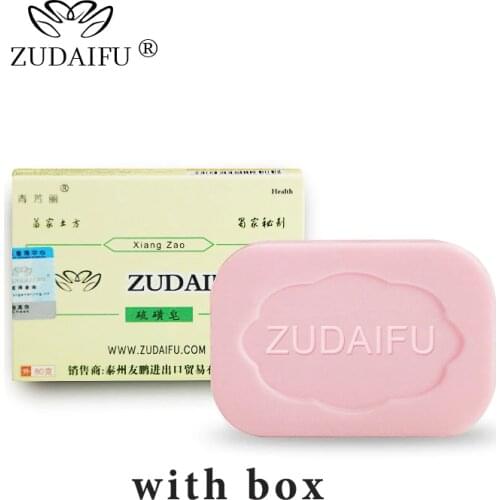 1PCS ZUDAIFU Sulfur Soap Skin Conditions Acne Psoriasis Seborrhea Eczema Anti Fungus Bath Cream Skin Care