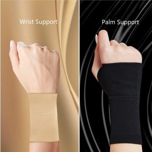 2Pcs/Lot Gym Wrist Support Carpal Tunnel Wrist Brace Compression Sleeve Palm Pad Protector Wristband for Crossfit Powerlifting