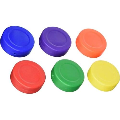 6pcs Lightweight Hockey Pucks Set For Ice Hockey Games Common Training Ice Hockey Accessories Random Color