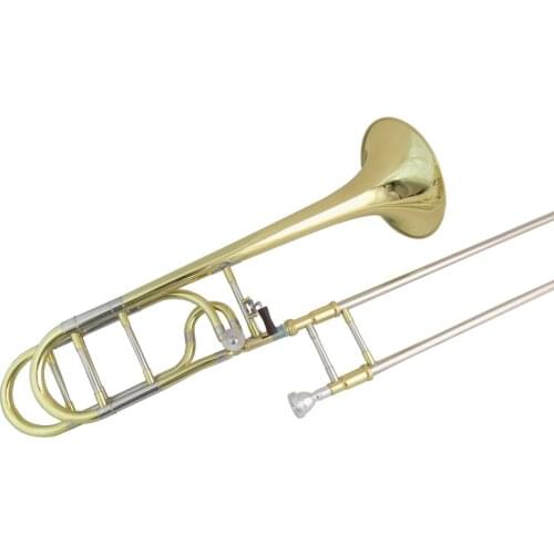 Bb/F Tenor Trombone Tuning Slides F Attachment with Case Mouthpiece Brass Musical Instruments