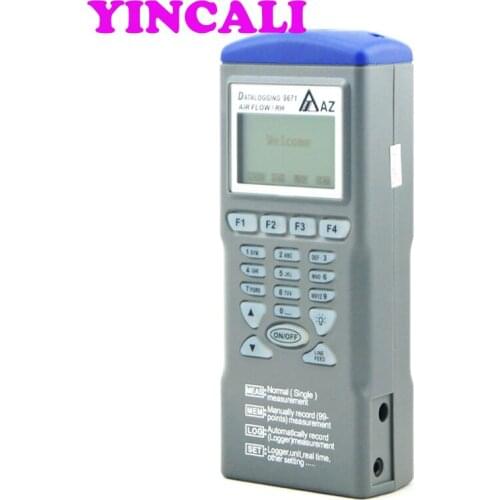 Fast Shipping Digital Temperature Anemometer AZ9671 Datalogging Air Flow/RH Meter Hygrothermograph Wind Speed Range 0.6~32M/S