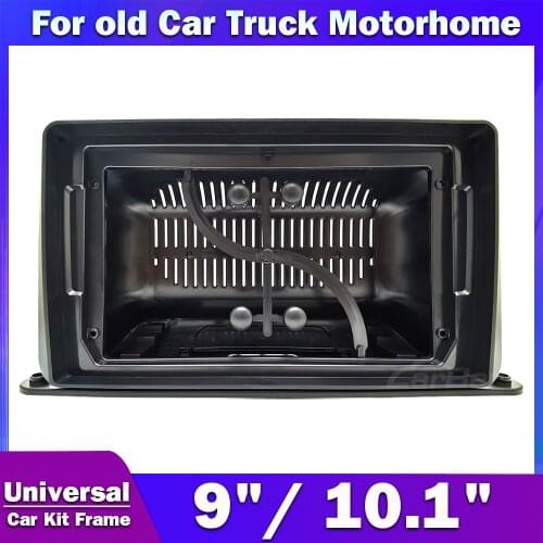 CarBar 9" 10.1" Double 2 Din Universal Radio Fascia for For Old Car Truck Motorhome Dash Dashboard Frame Panel Trim Kit Stereo