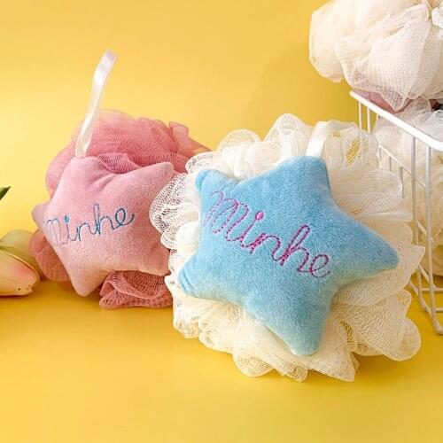Childrens Loofah Mesh Sponge Cute Bath Salt Bath Ball Cartoon Bath Bubble Super Soft Large Size Exfoliating Ball Not Scattered