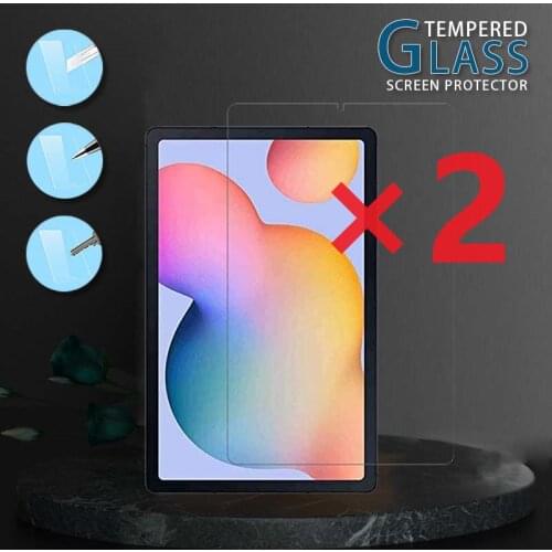 For Samsung Galaxy Tab S6 Lite SM-P610 SM-P615 10.4" 2Pcs Premium Tablet Tempered Glass Screen Protector Protective Cover Film