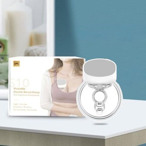 Electric Breast Pump Silent Wearable Automatic Milker USB Rechargable Hands-Free Portable Milk Extractor