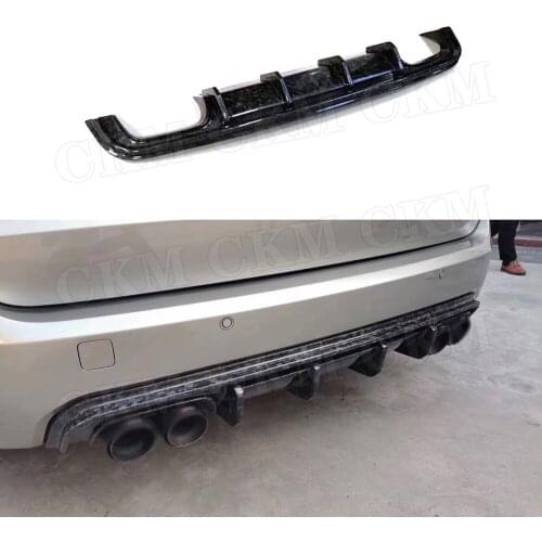 Forged Carbon Fiber Rear Bumper lip Diffuser For BMW X5M F85 X6M F86 2015 -2018 V Style FRP Bumper Protector Car Styling