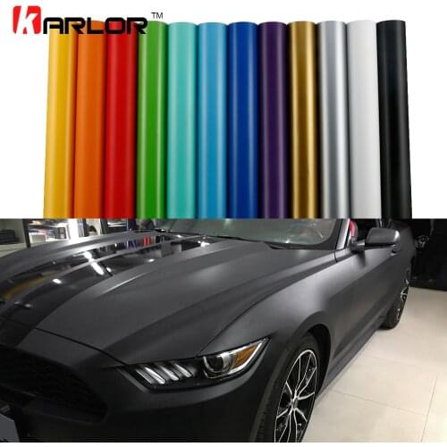 Matt Color Change Vinyl Film Car Wraps Hood Roof Whole Body Stickers Decal With Air Bubble Car Styling Automobiles Accessories