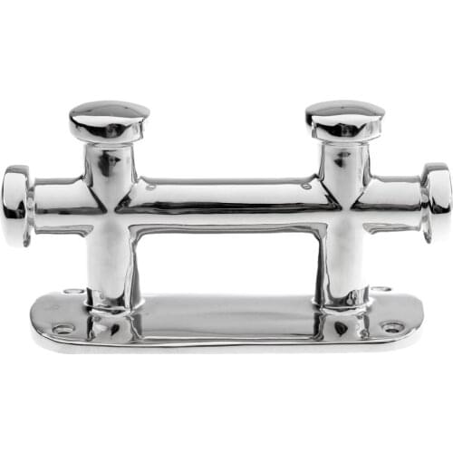 Marine Grade 316 Stainless Steel Yacht Boat Deck Double Cross Bollard Cleat