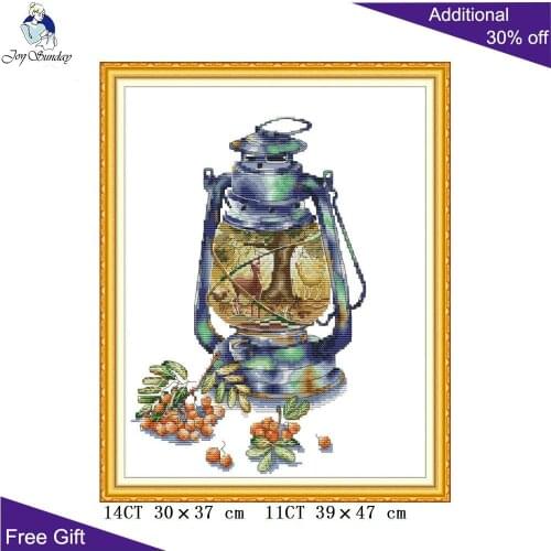 Joy Sunday Autumn Impression Cross Stitch J484 14CT 11CT Stamped and Counted Home Decor Autumn Impression Cross Stitch Kits