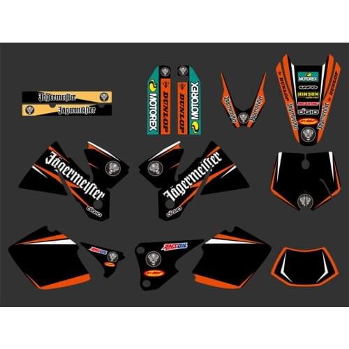 Dirt Pit Bike Motorcycle EXC Sticker for KTM Moto EXC 1998 1999 2000 Graphics
