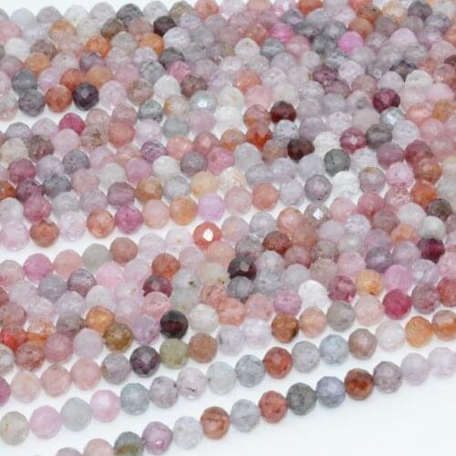 Natural Multiple Color Spinel Faceted Round Beads 5mm