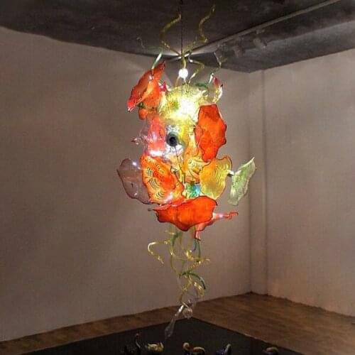 Wholesale Energy Saving Factory Lighting Luxury Living Room Chandelier with Glass Flowers