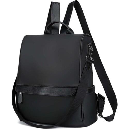 Women Backpack New Oxford Cloth Waterproof Anti-theft Bag Casual Student Rucksack Women Shoulder Black Brown Daypack Backpack