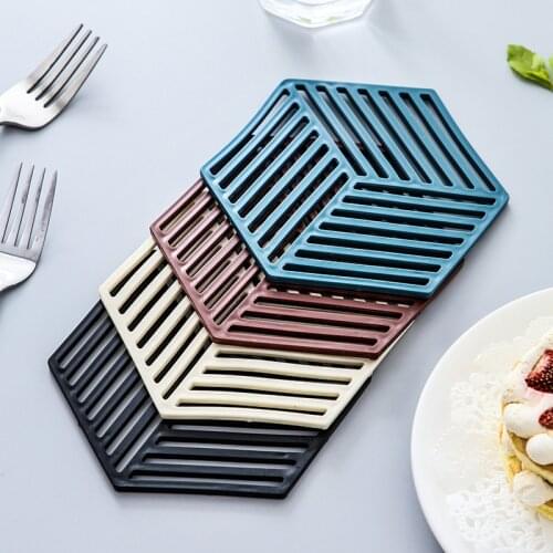 Household kitchen foldable lengthened thickened silicone table mat heat insulation pad anti-scald mat bowl mat coaster