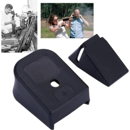 Tactical Glock +2 PLUS 2 Magazine Extension Base Pad Adapter for Hunting 17, 19, 22, 23, 24, 25, 26, 27, 28, 31, 32, 33, 34