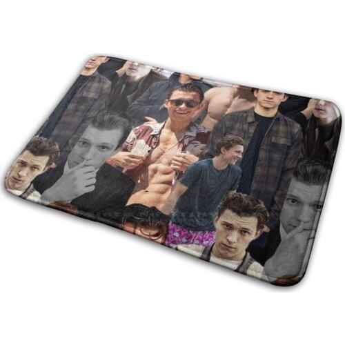 Tom Holland Collage Mat Rug Carpet Anti-Slip Bedroom Entrance Door Mat Tom Holland Tom Tom Holland Cute Tom Holland Collage
