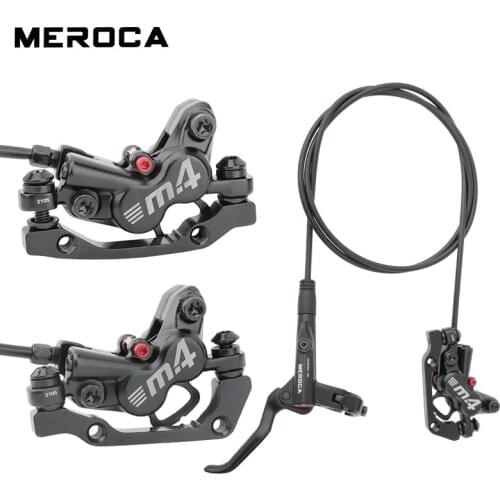 MEROCA MT420 MTB Brake bicycle Hydraulic 160mm Disc Brake Four-piston front Right / left rear brake 800 / 1400mm bike oil brake