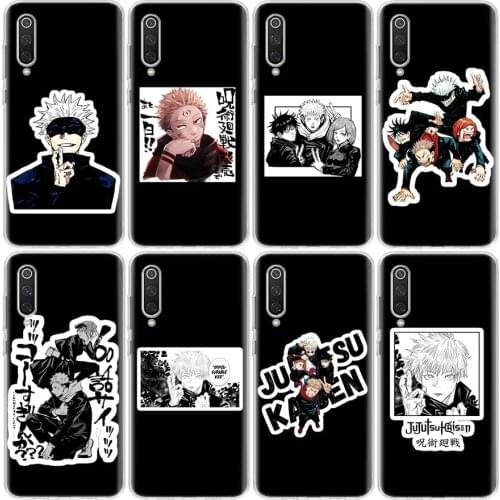 Shockproof Silicone Jujutsu Kaisen Anime Phone Case For Xiaomi Redmi Note 10 9 8 8T 7 6 5 Pro 9C 9S 9A 8A 7A 6A 5A 4X S2 K20 Coq