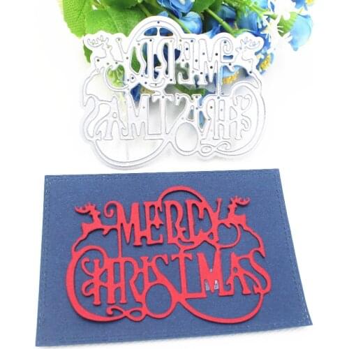 Merry Christmas DIY Scrapbooking Photo Album Paper Card Craft Cute Embossing Metal Cutting Dies Stencils Scrapbooking