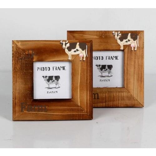 1PC 3.5 inch 2016 New Wood Square Photo Frame Best Home Decoration Picture Frame Creative Porta Retrato wood photo frame JL 0959