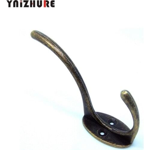 1pc 97*60mm Antique Alloy Hook Coat Hooks Cupboard Bronze Coat hooks Hardware