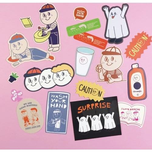 19pcsCute boy stickers/Scrapbooking Stickers /Decorative Sticker /DIY Craft Photo Albums