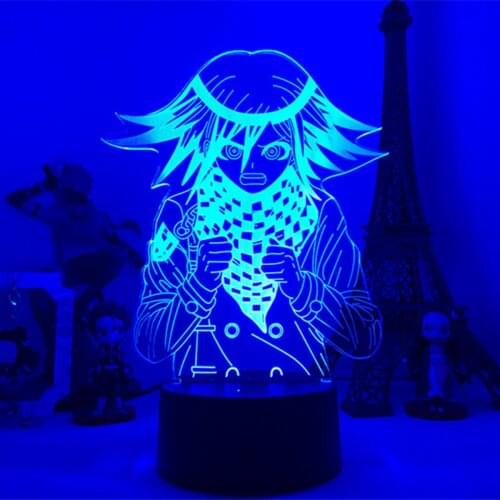 3D Anime Illusion Lamp Danganronpa Kirigiri Kyouko Led Color Changing Nightlights Lampara Bedroom Decor Kid Birthday Xmas Gift