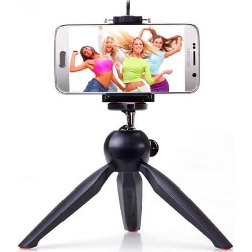 Travel tripod + Phone Holder Clip Desktop Tripod For iphone Digital Camera Smart phone DV for Gopro SJCAM camera accessories