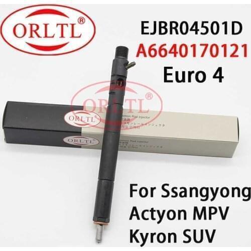 EJBR04501D Common Rail Injector A6640170121 For Delphi Ssangyong Actyon Kyron Engine Euro 4