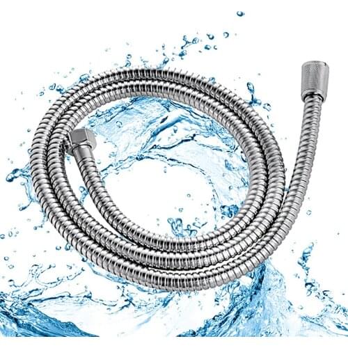 Flexible Stainless Steel Shower Hose Rust-Resistant 1.5m 59inch Replacement Hose JOMOO Bathroom Shower Hose PVC Pipe Accessories