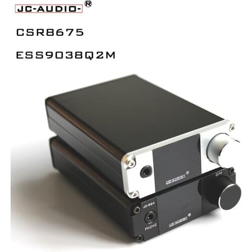 JC-SQ5 HIFI CSR8675 APTX HD Bluetooth 5.0 Wireless Receiver Adapter ESS9038Q2M DAC Decoding 24BIT 96KHZ RCA Coaxial USB