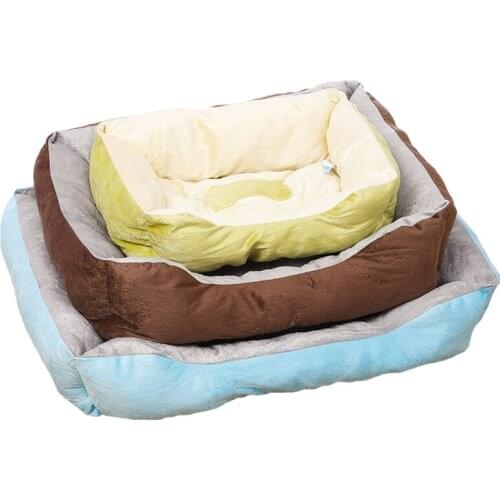 Bone Pet Bed Warm Soft Pet Bed Cat House Dog Beds Cotton Kennel Puppies Dog Bed Mat Lounger Bench Cat Sofa For Small Medium Dogs