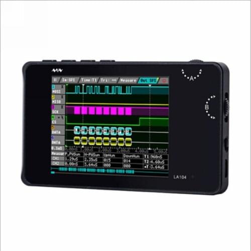 La104 logic analyzer 4-channel SPI IIC UART programmable 100m sampling rate portable offline