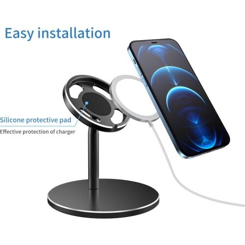 New MagSafe Is Suitable for 12 Wireless Charging Bracket Foldable Desktop Mobile Phone Lazy Portable Magnetic Suction Bracket