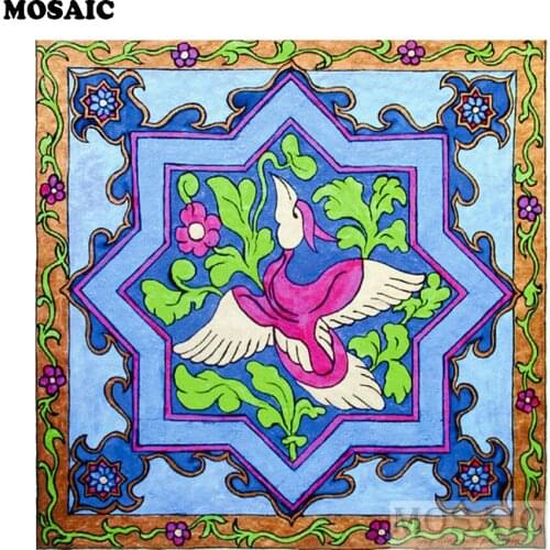Mandala birds picture Diamond Painting Cross Stitch 5D Full Mosaic Diamond Embroidery Needlework for Home Decoration