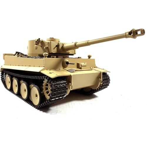 Metal Mato 1/16 Tiger I RC Tank KIT Model Infrared Barrel Yellow 1220 TH00648-SMT4