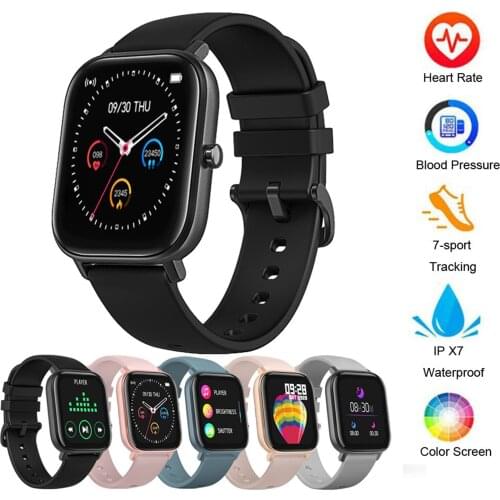 Men Women P8 Sports Smart Watch Fitness Heart Rate Smart Bracelet Touch-Screen IPX7 Waterproof Smartwatch For Android IOS#g3