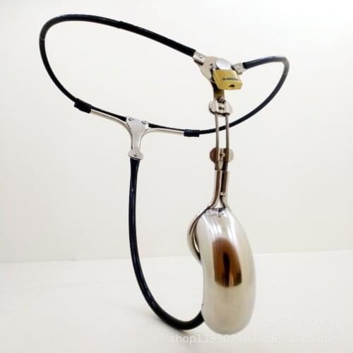 Male Chastity Belt Penis Cock Cage BDSM Bondage Stainless Steel Chastity Device Penis Ring Lock CB Metal Sex Toys for Men