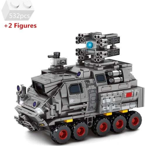 2021 NEW Military Truck Model CN171 Carrier Soldiers Wandering Earth Movie Building Blocks Kit Bricks Toys For Children Gifts