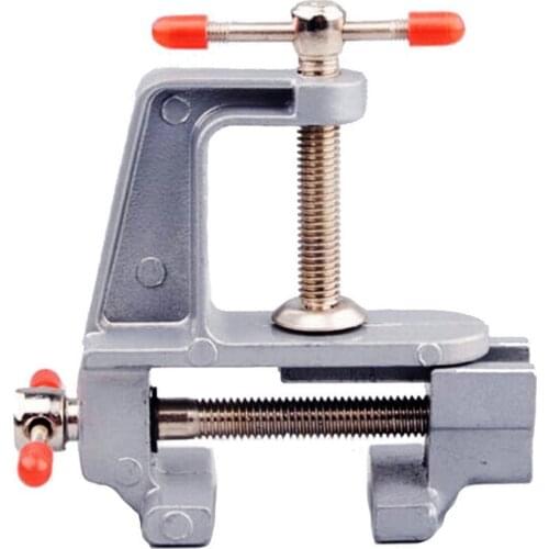 Mini Bench Vise Table Screw Vise Aluminium Alloy 30mm Table Bench Clamp Vise for DIY Craft Mold Fixed Repair Tool