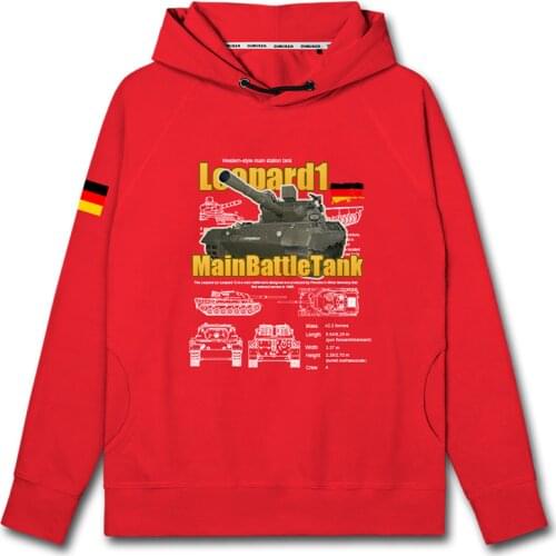 German Army Leopard 1 Leopard 1 Main Battle Tank World War II Military Army mens hoodies hoodie for men winter clothes autumn