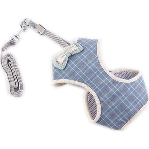 NEW Small Dog Harness Leash Set Pet Cat Vest Harness With Bowknot Mesh Padded For Small Puppy Dogs Chihuahua Yorkies S M L