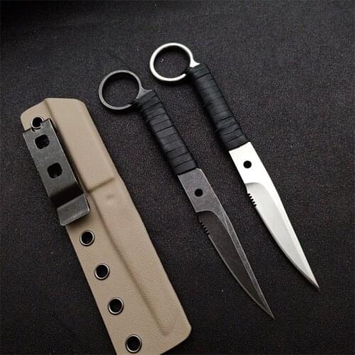 Fixed Blade Knife Free shipping High hardness 440C steel sharp edge outdoor straight knife portable camping tool