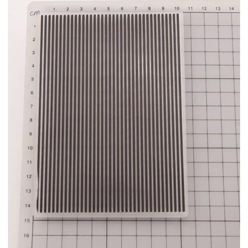 Plastic Embossing Folder Template DIY Scrapbook Photo Album Card Craft Stripe E56C