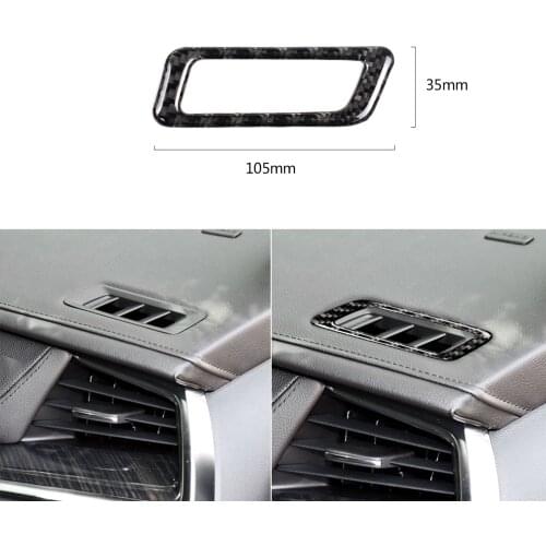 Suitable for Cadillac XT5 CT6 Carbon Fiber Car Interior Instrument Vent Stiker Dashboard Grid outlet Frame Cover Trim Decoration