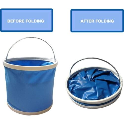 Portable Water Bucket Foldable Outdoor Travel Camping Hiking Fishing Water Storage Container Drinking Picnic Barrel