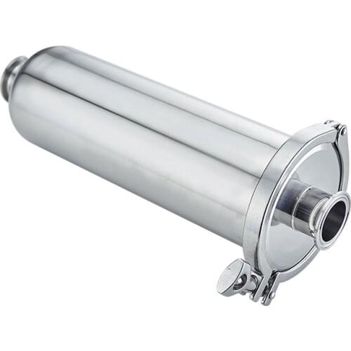 19mm-63mm Sanitary Pipe Strainer Tri Clamp Stainless Steel SS304/316L Straight-through Strainer Body OD 102mm Filter